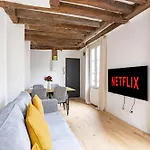 Appartamento Quartier Fontaine Chatelet Les Halles Free Netflix