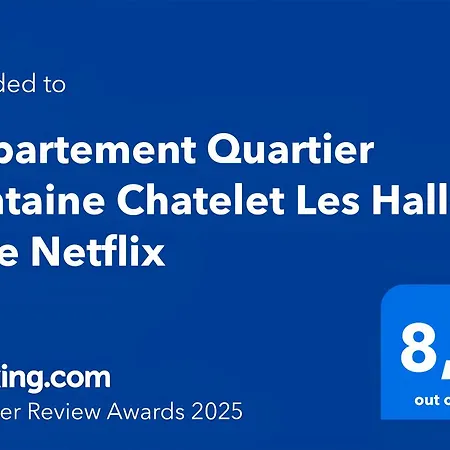 Apartment Quartier Fontaine Chatelet Les Halles Free Netflix