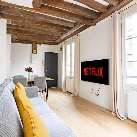Apartment Quartier Fontaine Chatelet Les Halles Free Netflix Paris